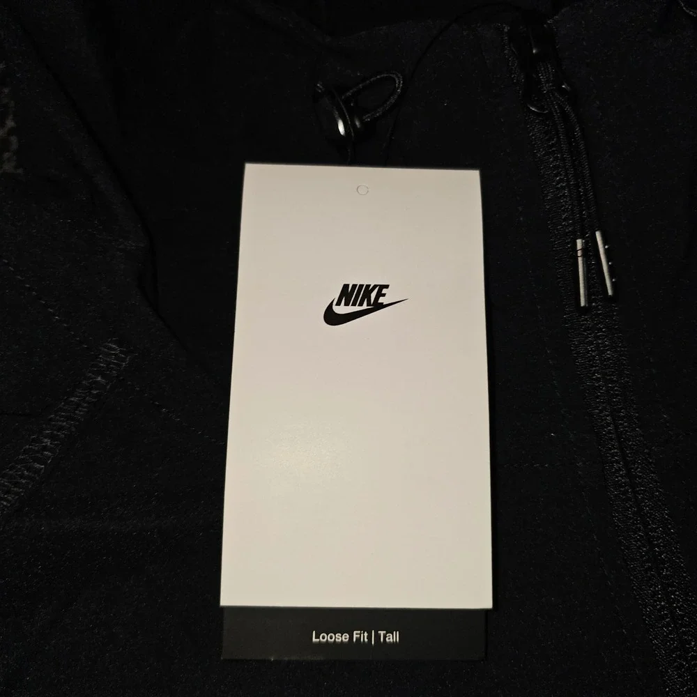 Nike Tech Woven Windrunner Jacket Mens L-Tall Black New